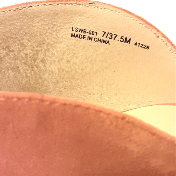 42GOLD Linx Orange Suede Mule Sandals